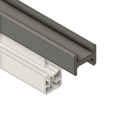 MODULAR SOLUTIONS SLIDE PROFILE&lt;br&gt;1 CHANNEL SLIDING DOOR PROFILE